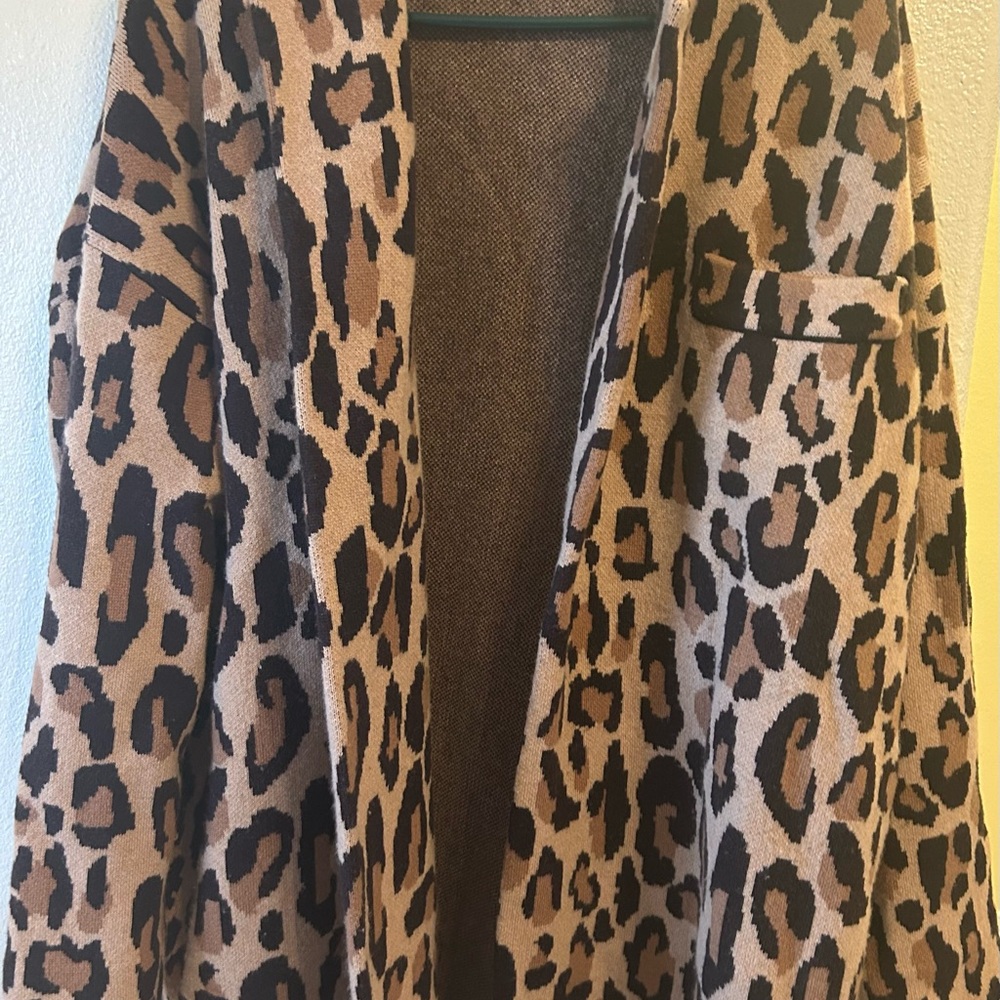 J. Crew Demylee Animal Print Blazer in Tan and Black
